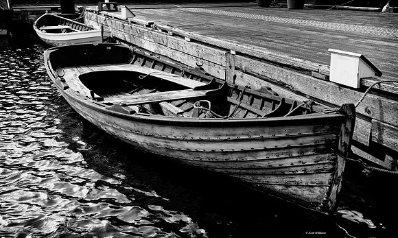 Old Wooden Boat (Black & White)