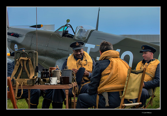 RAF Pilots Contemplating the next Mission