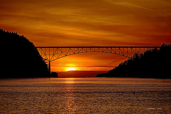 Equinox Sunset at Deception Pass  #1